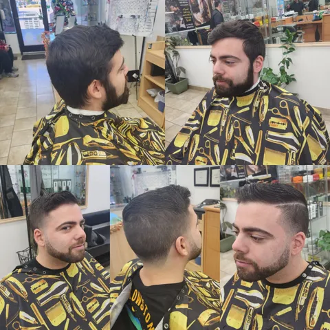 Haircut transformation collage